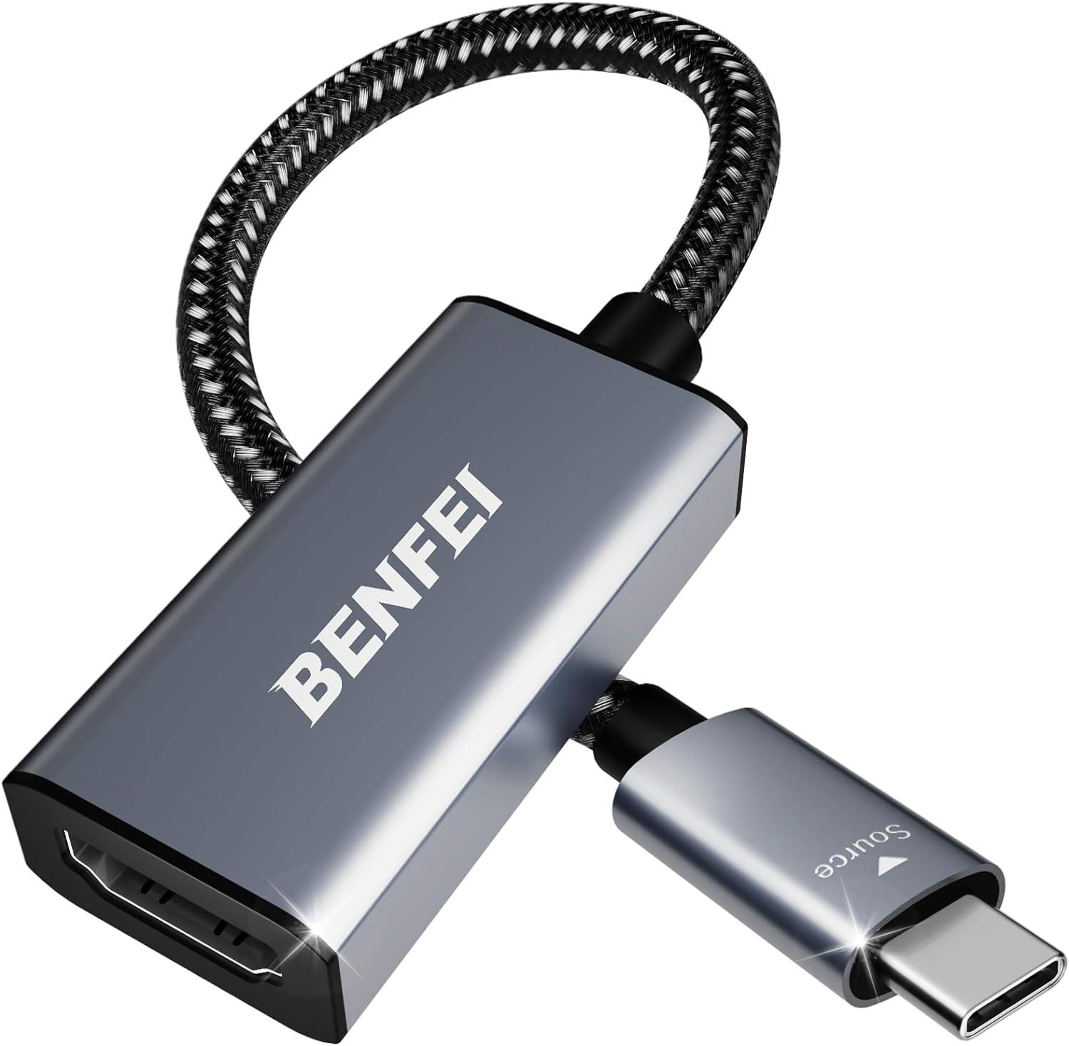 BENFEI USB C to HDMI Adapter 4K@60Hz, USB Type-C to HDMI Adapter