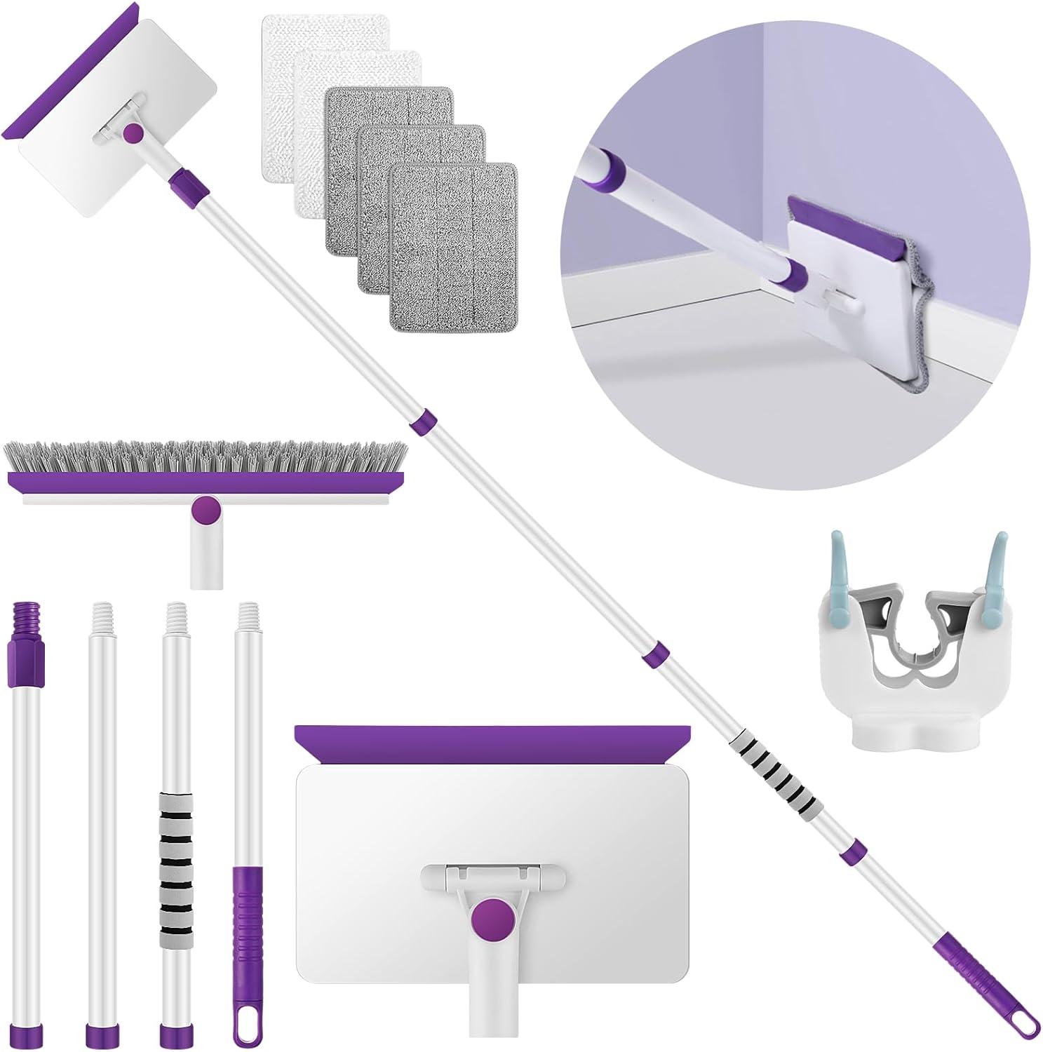 Extendable Baseboard & Wall Cleaner Tool (60" Handle) 🧹🏠