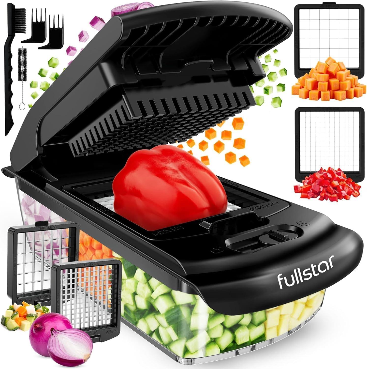 Fullstar The Original Pro Chopper - Vegetable Chopper and Spiralizer, Food Chopper with Container, Fruit Slicer, Kitchen Gadgets & Accessories