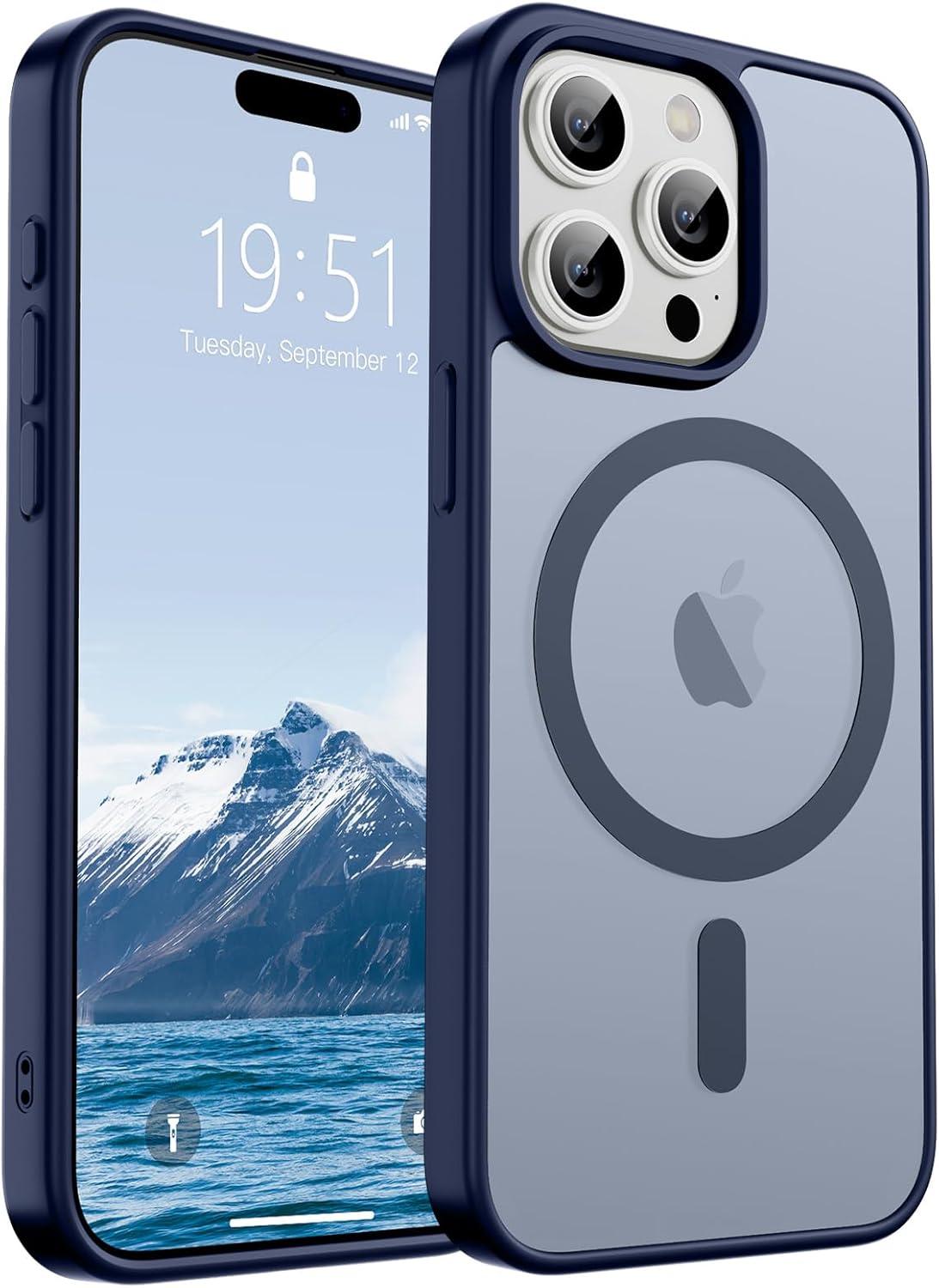 SUPFINE Magnetic for iPhone 15 Pro Case (Compatible with MagSafe) 