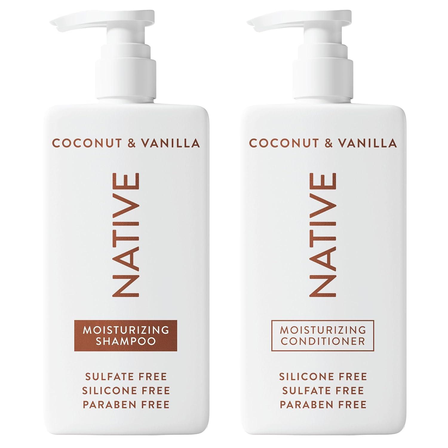 Native Coconut & Vanilla Shampoo and Conditioner Contain Naturally Derived Ingredients
