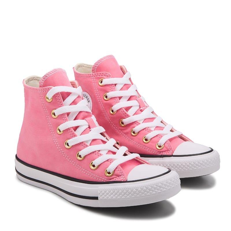 Converse Chuck Taylor All Star Hi Top Sneakers (Watermelon Pink) - Size 3.0 M